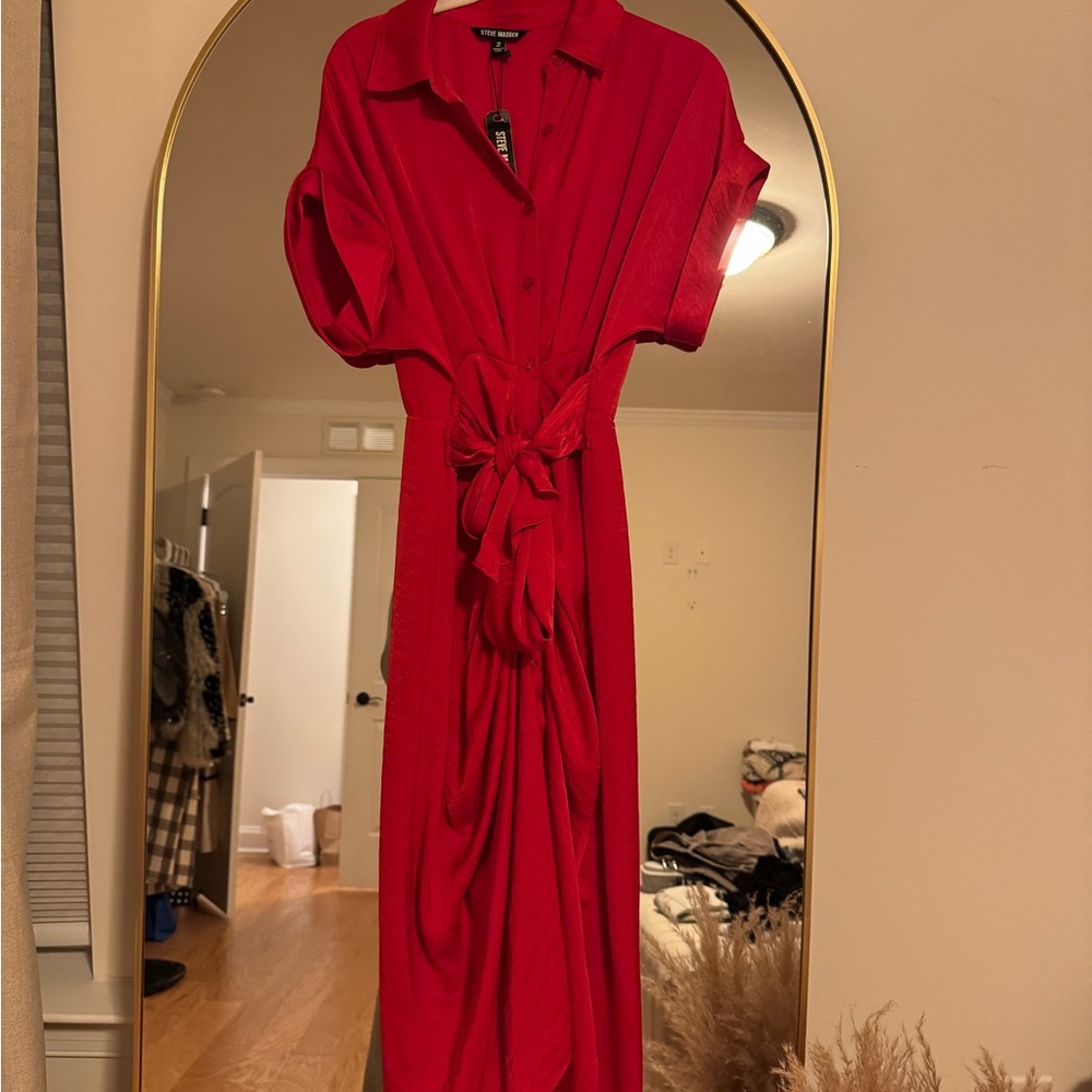 Steve Madden Vibrant Red Maxi Dress